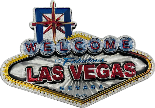 Welcome to Fabulous Las Vegas Sign 2D Foil Magnet
