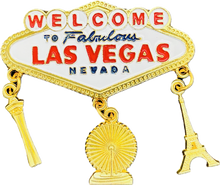 Welcome to Fabulous Las Vegas Sign Charm Magnet