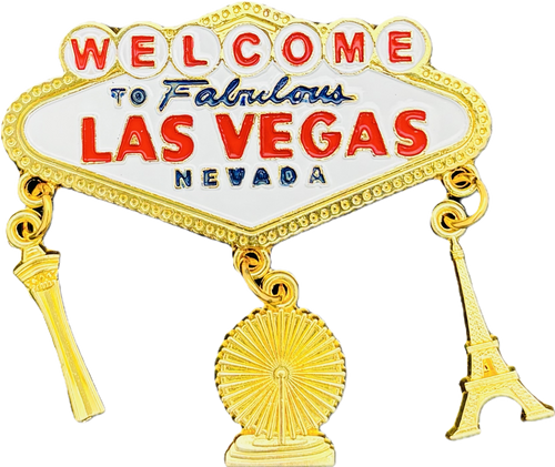 Welcome to Fabulous Las Vegas Sign Charm Magnet