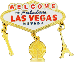 Welcome to Fabulous Las Vegas Sign Charm Magnet