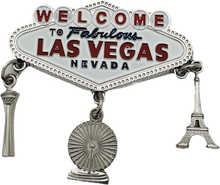 Welcome to Fabulous Las Vegas Sign Charm Magnet