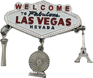 Welcome to Fabulous Las Vegas Sign Charm Magnet