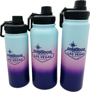 Las Vegas Stainless Steel Lavender Water Bottle