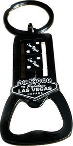 Las Vegas Spinning Dice Bottle Opener Key-Chain