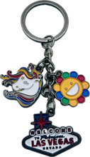 Las Vegas Sunflowers & Unicorns Keychain