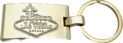 Las Vegas Wide Bottle Opener Key Chain