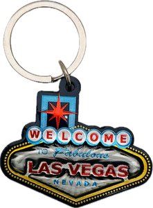 Las Vegas Sign 3D Foil Design Keychain