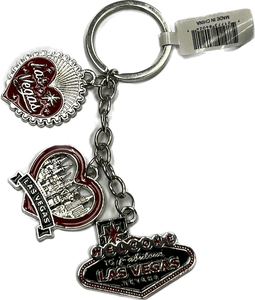 Love las Vegas Charm Keychain