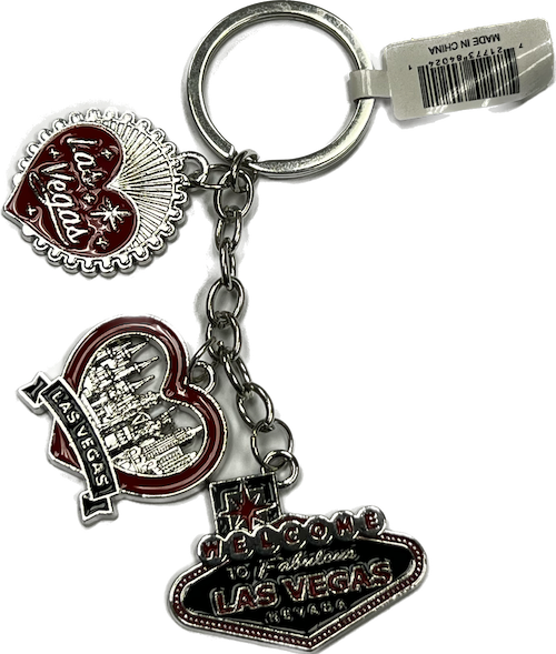 Love las Vegas Charm Keychain