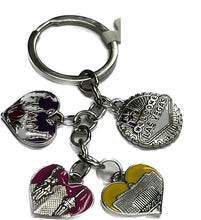 Las Vegas Heart Charm Key Chain