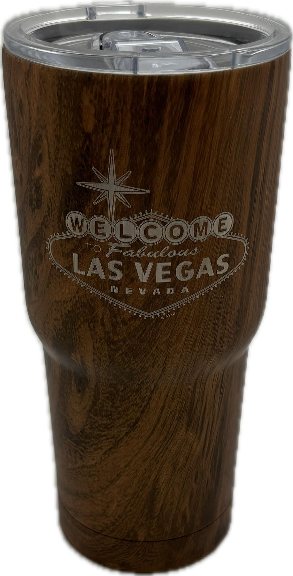 Las Vegas Woodgrain Water Bottle/Tumbler