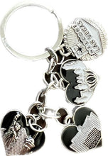 Las Vegas Heart Charm Key Chain