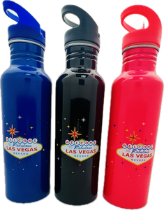 Las Vegas Aluminum Water Bottle