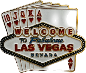 Las Vegas Royal Flush Lapel Pin