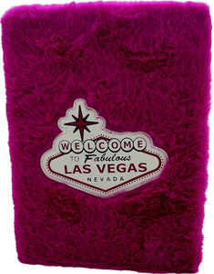 Las Vegas Fur Notebook - Pink