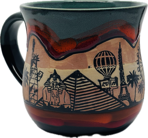 Las Vegas Skyline Southwestern Motif Mug