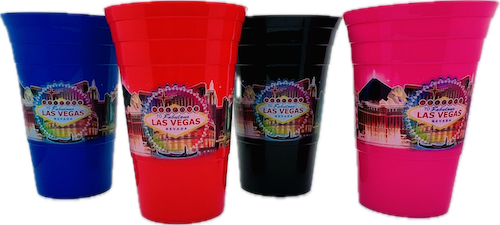 Las Vegas Landmark Plastic Cups