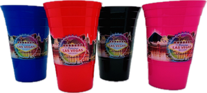 Las Vegas Landmark Plastic Cups