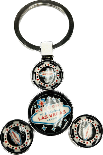 Las Vegas Spinner Key Chain