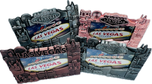 Las Vegas 3D Metal Picture Frames