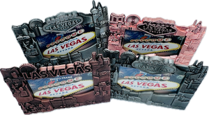 Las Vegas 3D Metal Picture Frames