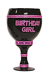 Birthday Girl Wine Glass Goblet