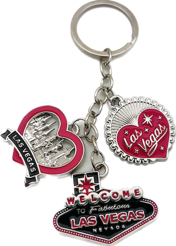 Love las Vegas Charm Keychain