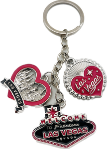 Love las Vegas Charm Keychain