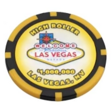 Las Vegas High Roller Poker Chip Magnet