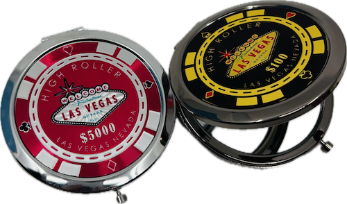 Las Vegas High Roller Poker Chip Compact