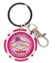 Las Vegas High Roller Poker Chip Keychain