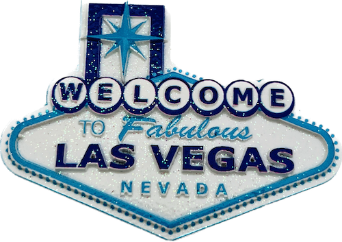 Welcome to Fabulous Las Vegas Glitter Magnet