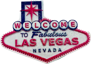 Welcome to Fabulous Las Vegas Glitter Magnet