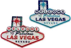 Welcome to Fabulous Las Vegas Glitter Magnet