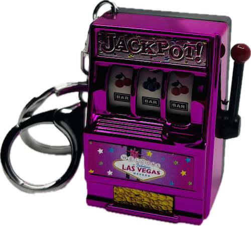Slot Machine Keychain - Pink