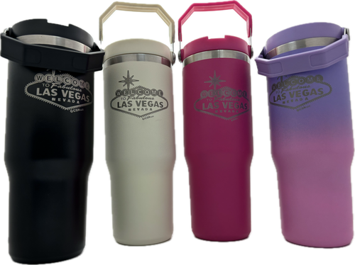 Las Vegas Engraved 24 oz Stainless Steel Tumbler