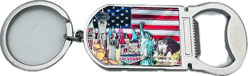 Vegas USA Bottle Opener Key Chain