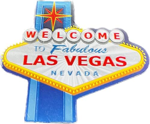 Las Vegas Welcome to Las Vegas Sign Magnet-Blue