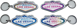 Classic Plastic Welcome to Fabulous Las Vegas Sign Keychain