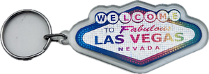 Classic Plastic Welcome to Fabulous Las Vegas Sign Keychain