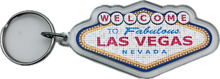 Classic Plastic Welcome to Fabulous Las Vegas Sign Keychain