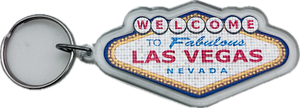 Classic Plastic Welcome to Fabulous Las Vegas Sign Keychain