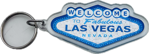 Classic Plastic Welcome to Fabulous Las Vegas Sign Keychain