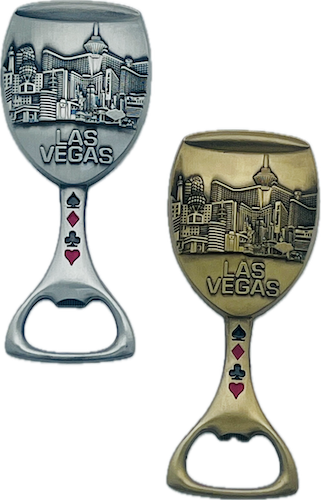 Wine Glass 3D Bottle Opener Magnet