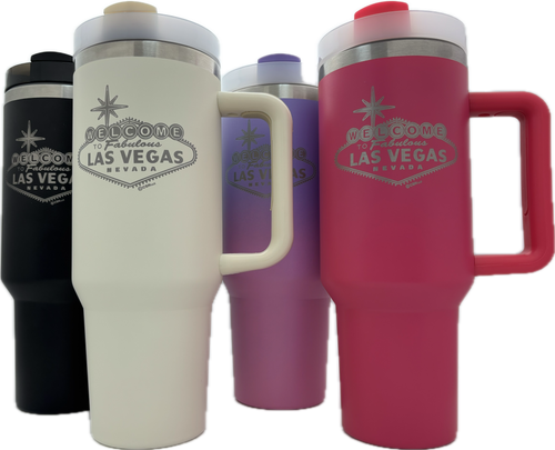 Las Vegas Engraved XL Stainless Steel Tumbler