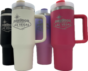 Las Vegas Engraved XL Stainless Steel Tumbler