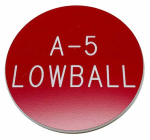 A-5 Lowball Red & White- 3 inch Lammer