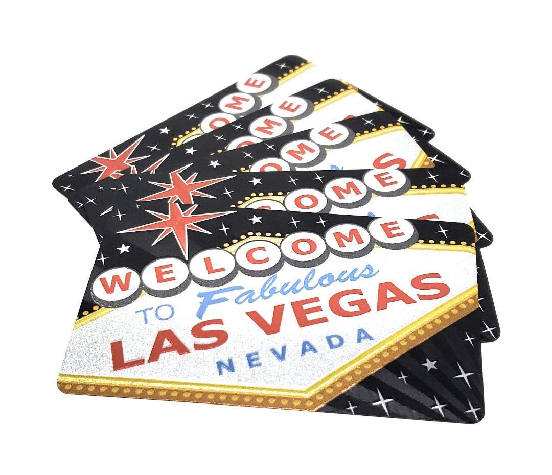 Las Vegas Welcome to Sign Gold Foil Playing Cards