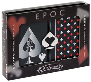 Copag EPOC Black Face Bridge Size Jumbo Index Playing Cards