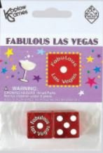Fabulous Las Vegas Dice Red (Pair)